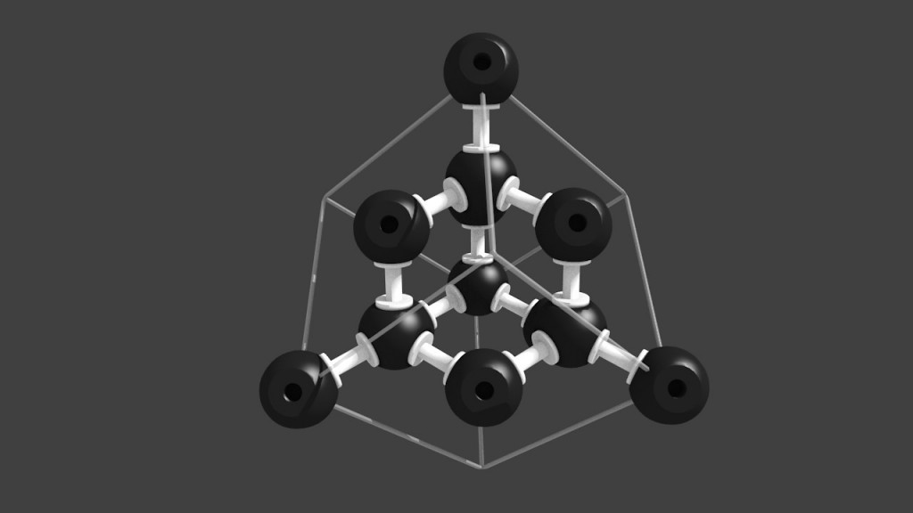 Diamond structure "plastic" model preview image 1